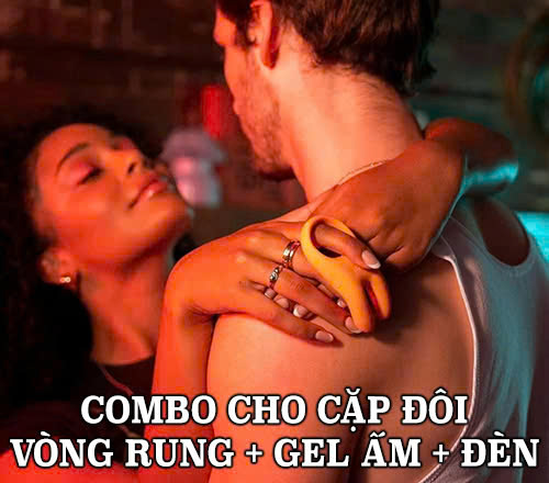 Combo cho cặp đôi: vòng rung + gel ấm + đèn